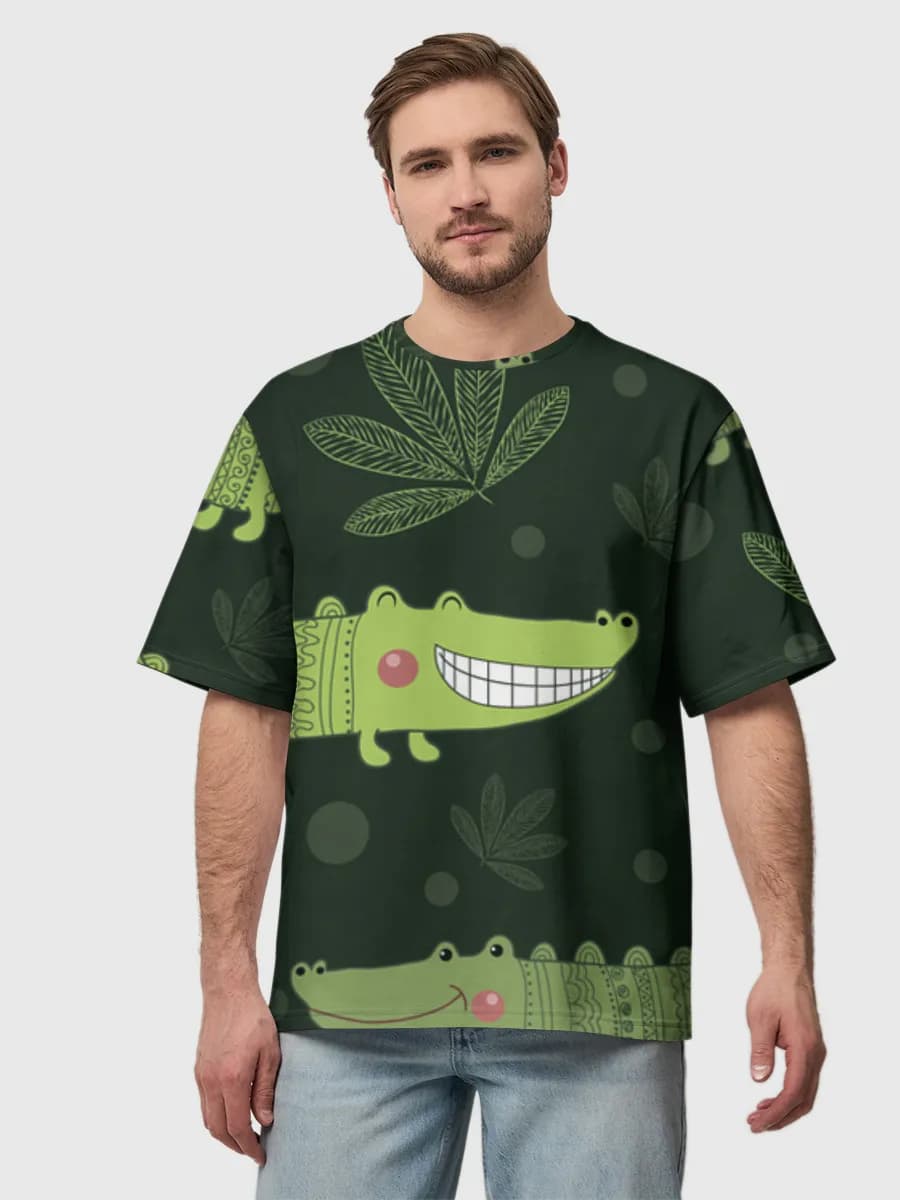 Men's oversized cotton T-shirt