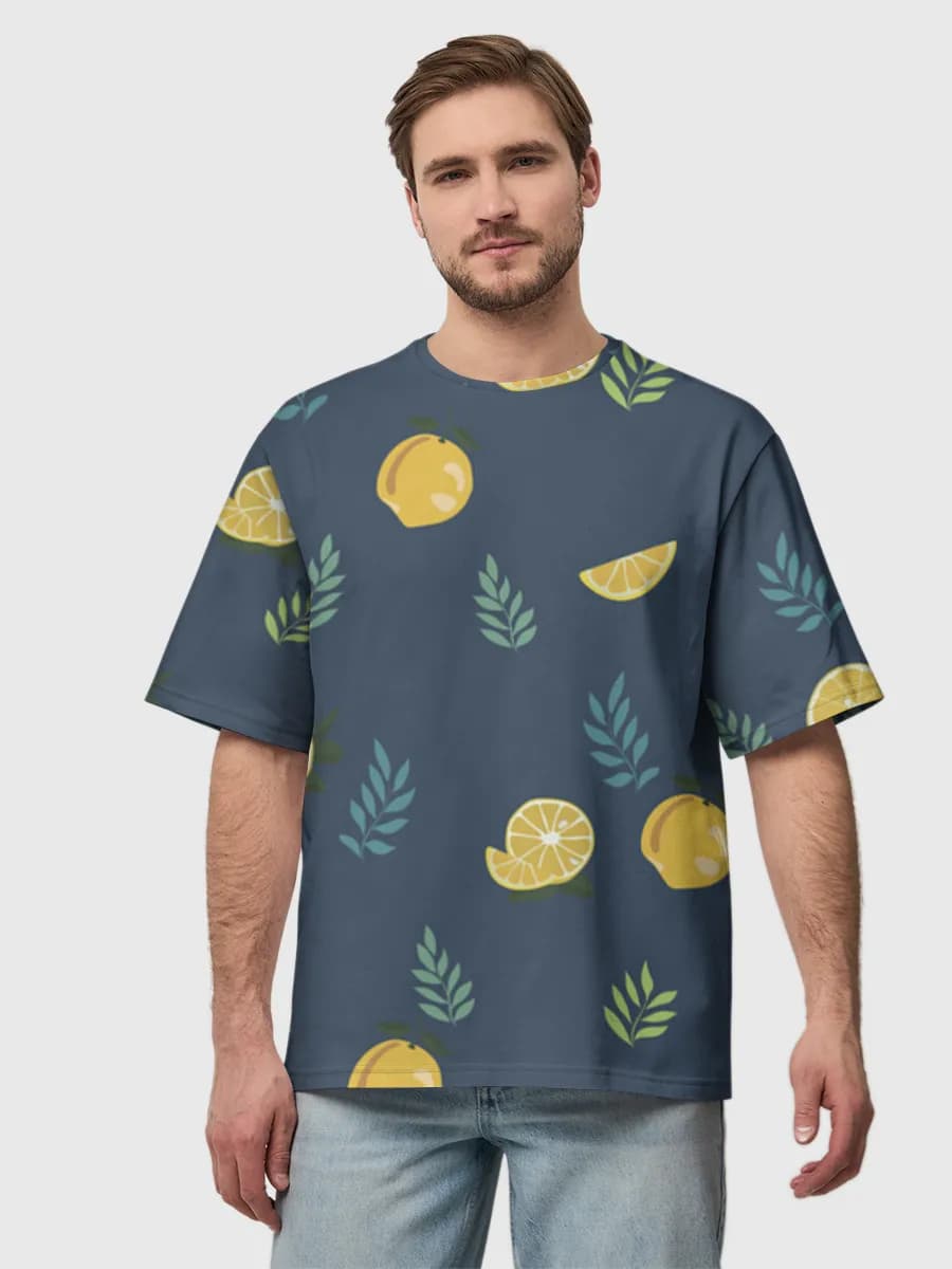 Men's oversized cotton T-shirt