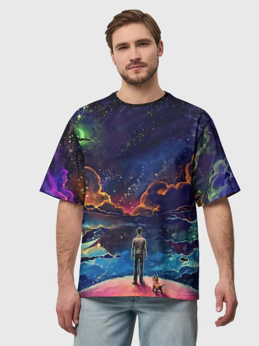 Men's oversized cotton T-shirt