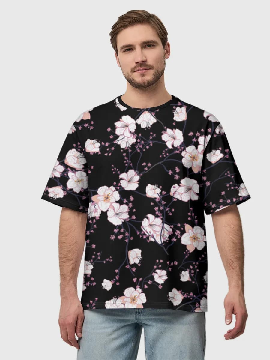 Herren Oversized Baumwoll T-Shirt