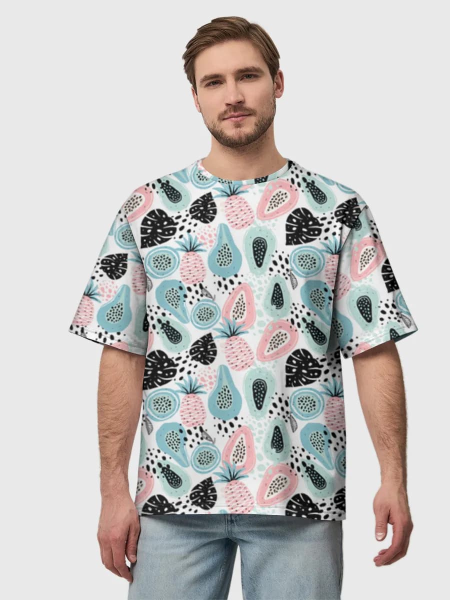 Men's oversized cotton T-shirt