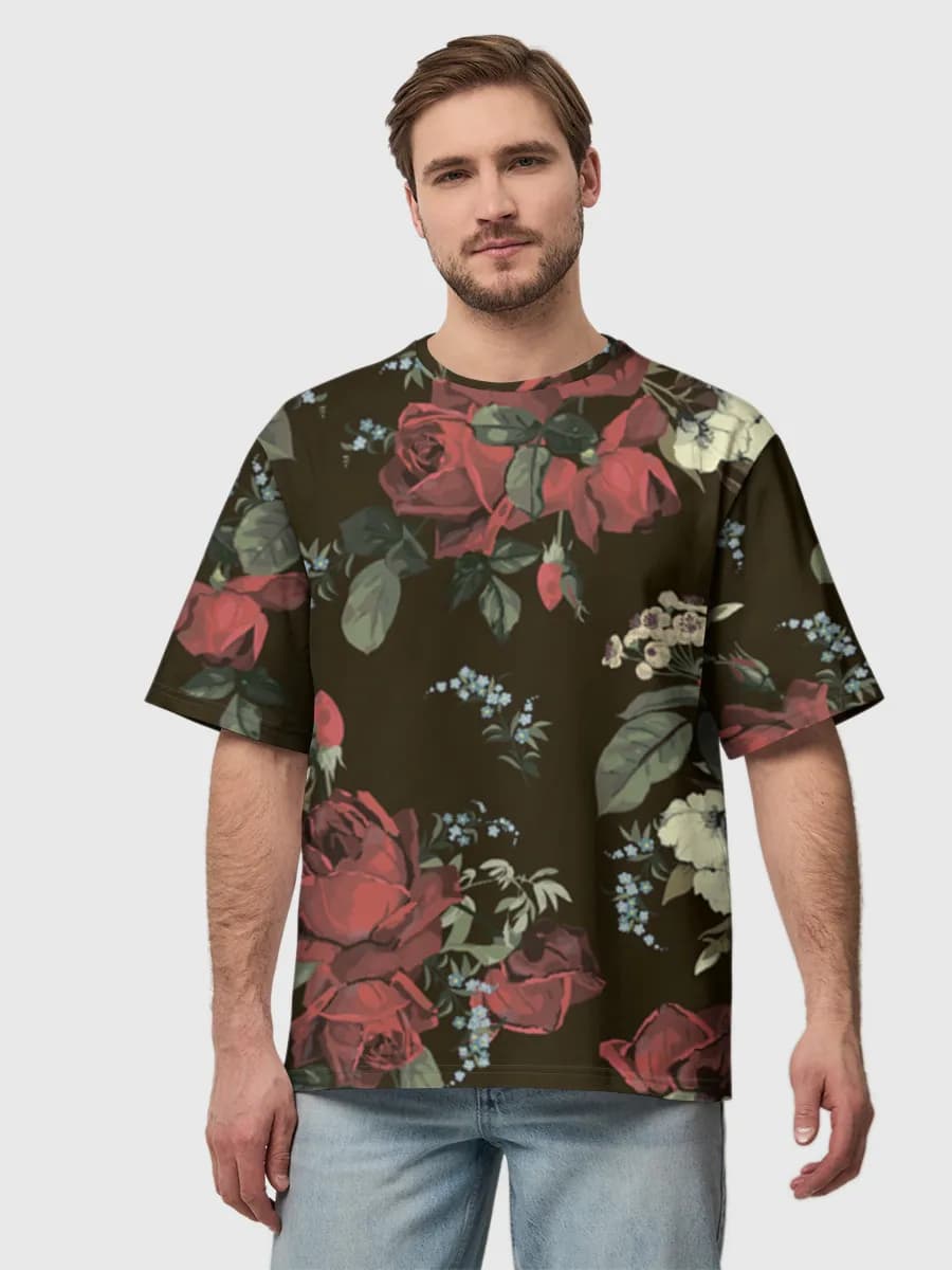メンズ ビッグシルエット コットンTシャツ