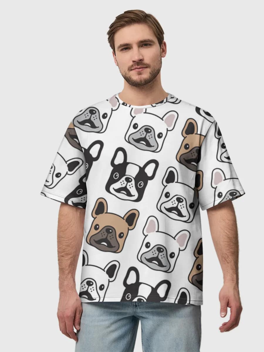 Men's oversized cotton T-shirt