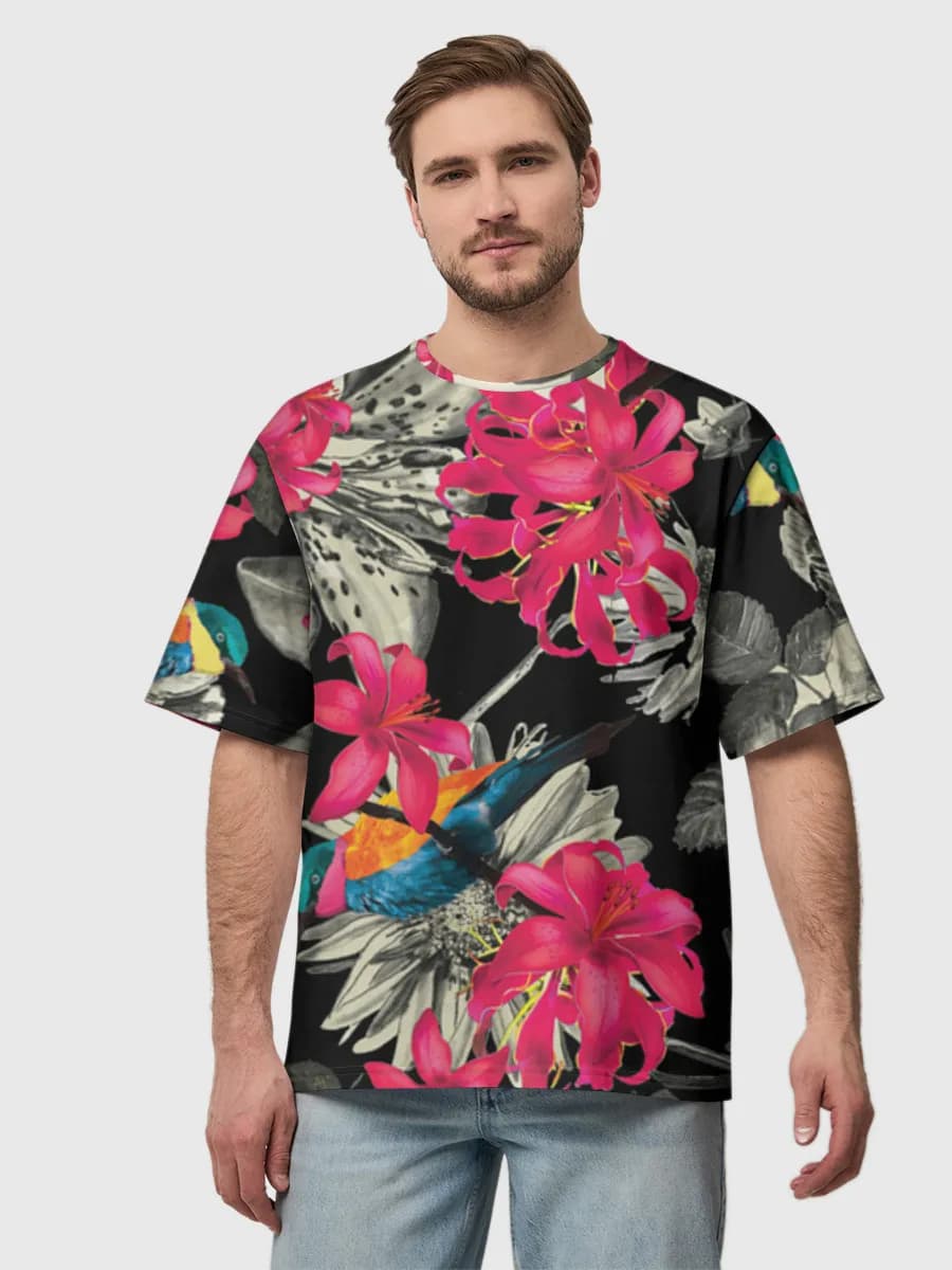 Men's oversized cotton T-shirt