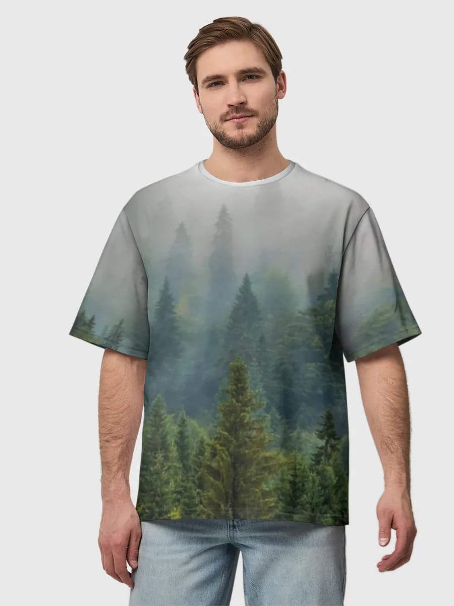 Men's oversized cotton T-shirt