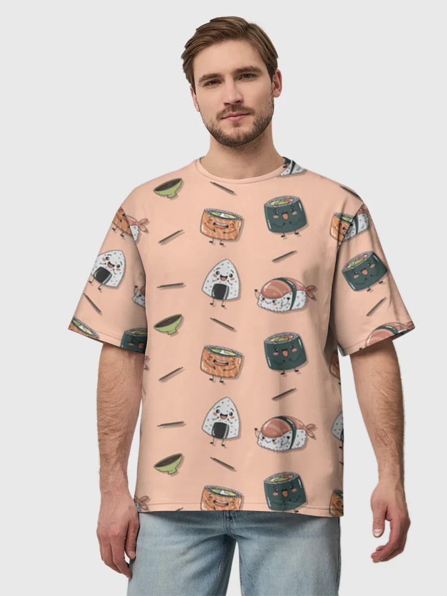 Men's oversized cotton T-shirt
