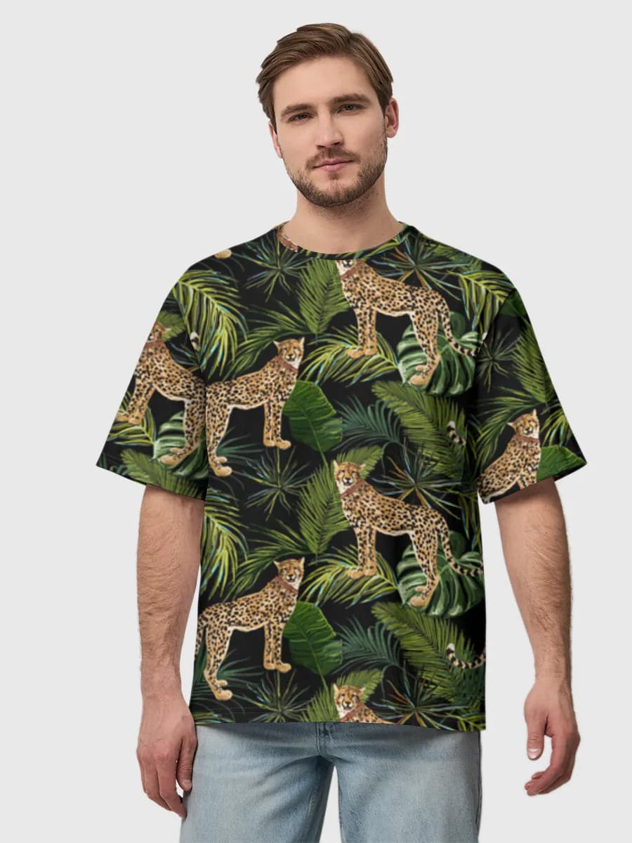 Men's oversized cotton T-shirt