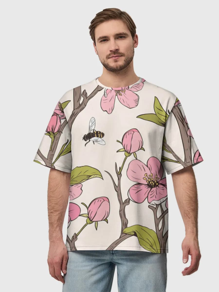 Men's oversized cotton T-shirt