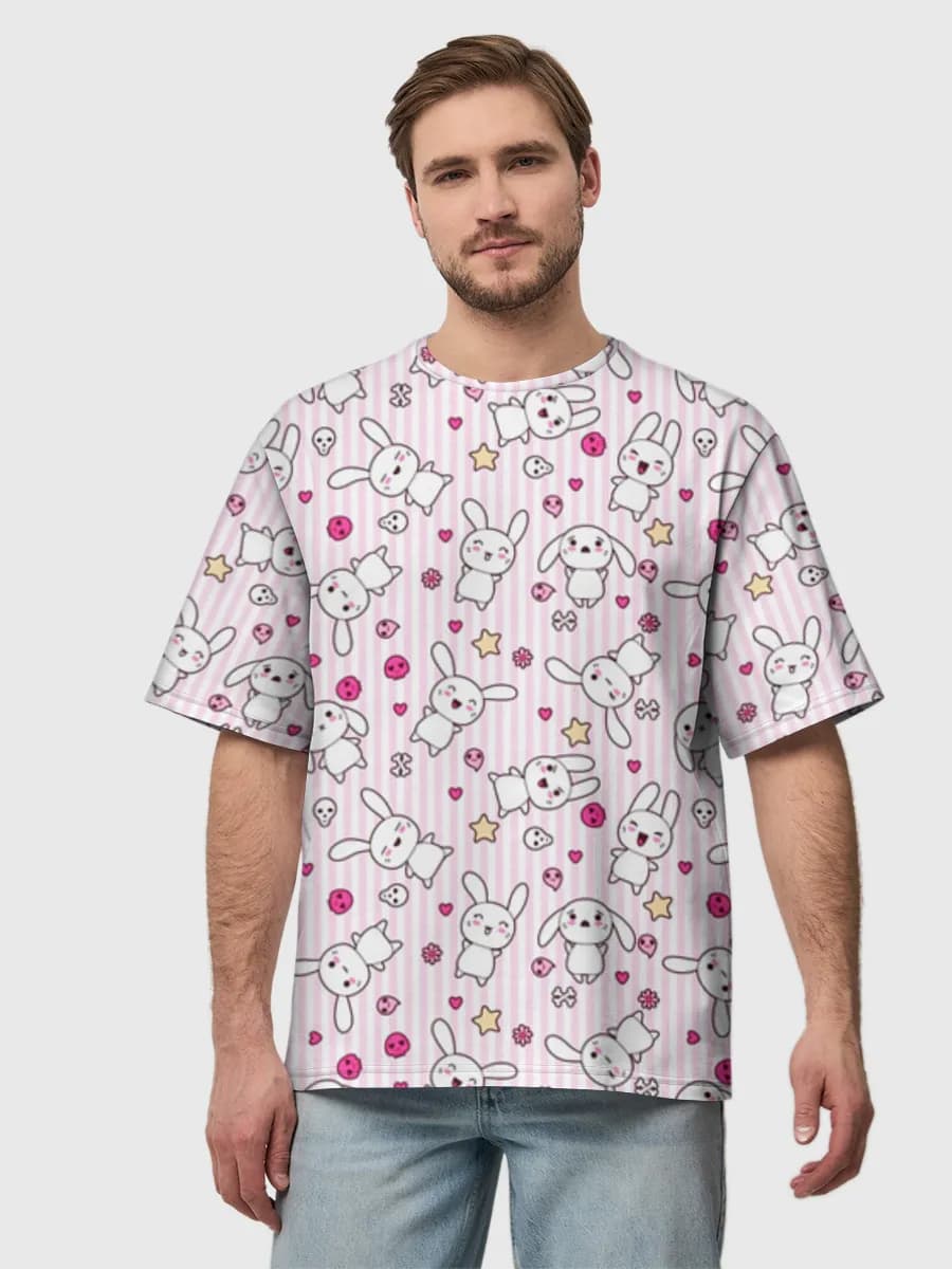 メンズ ビッグシルエット コットンTシャツ