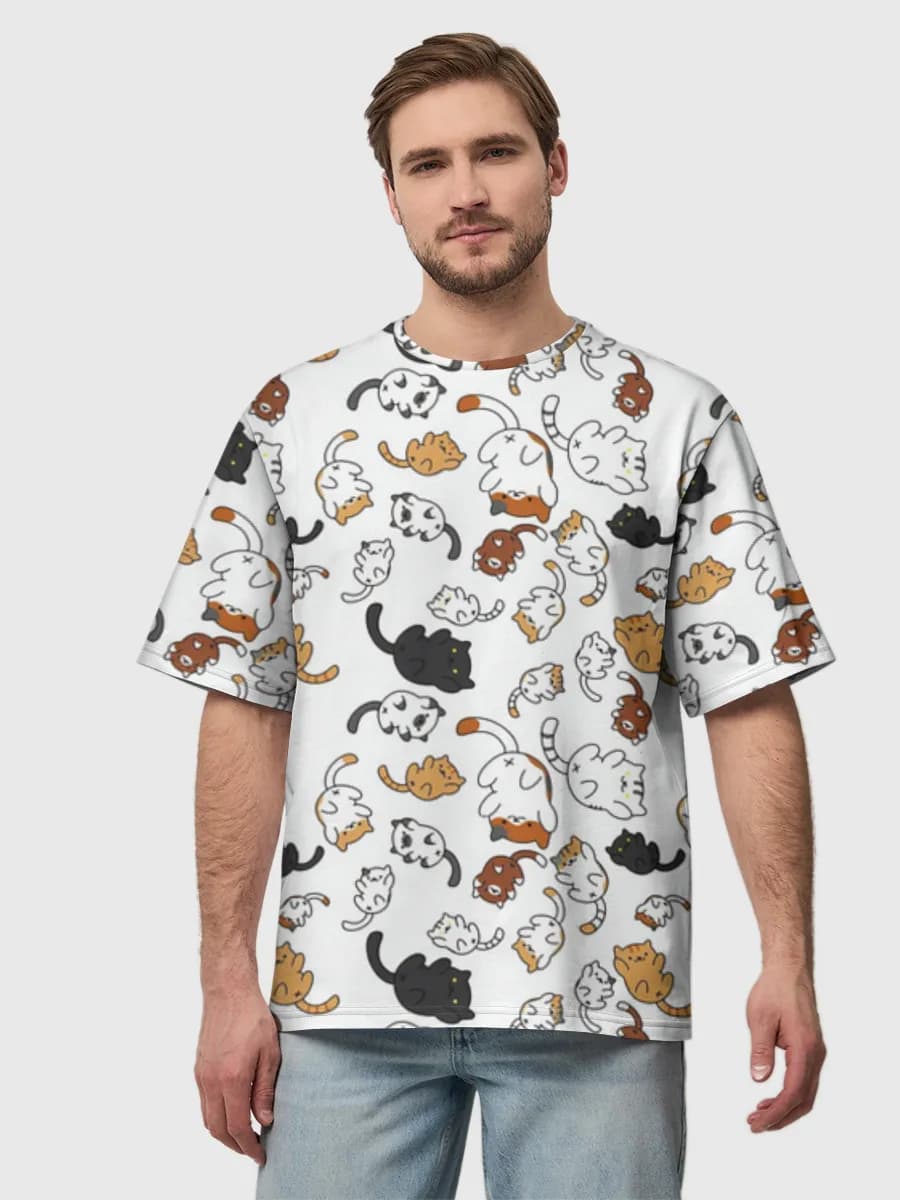 Men's oversized cotton T-shirt