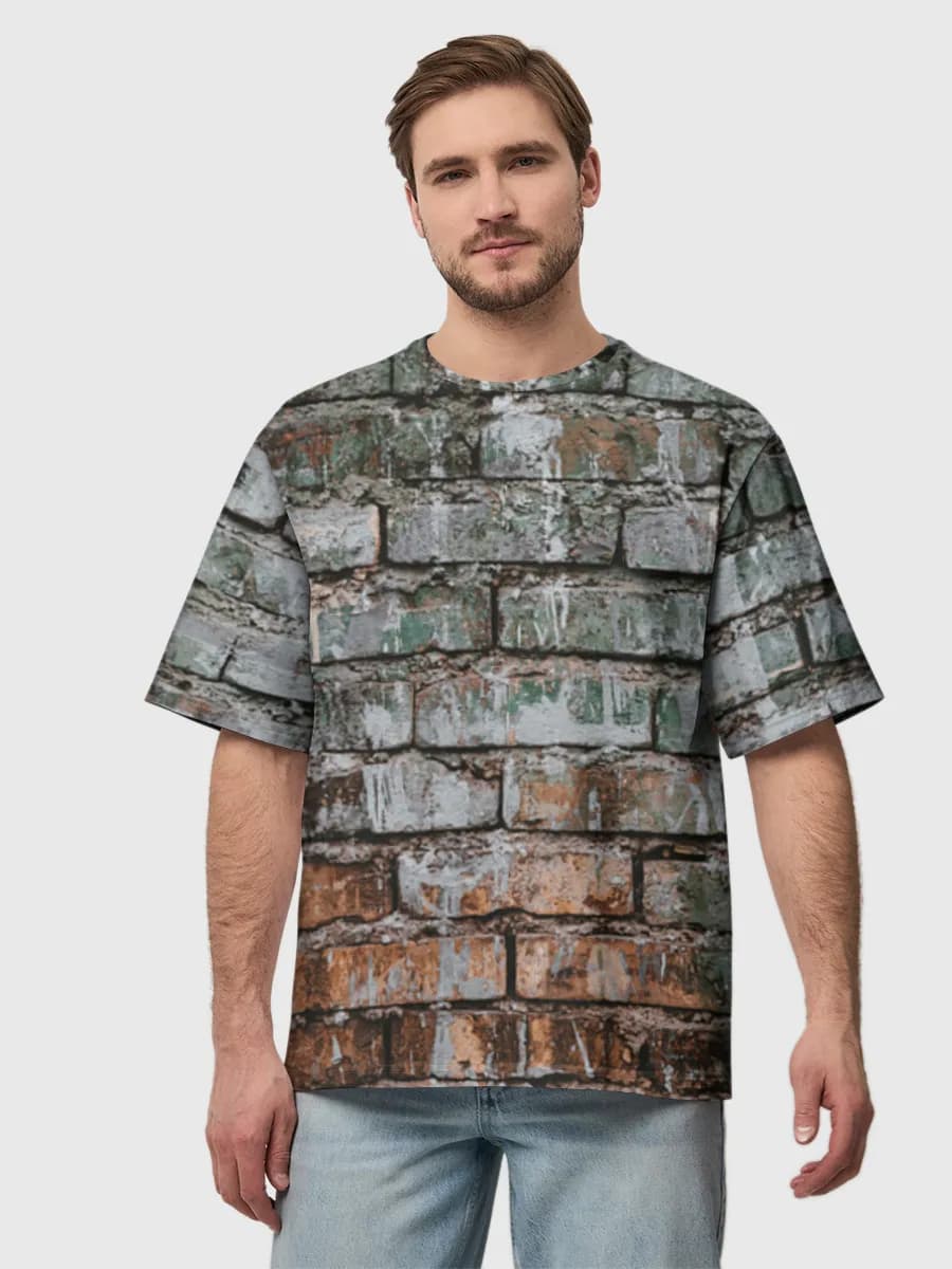 Camiseta de algodón extragrande para hombre