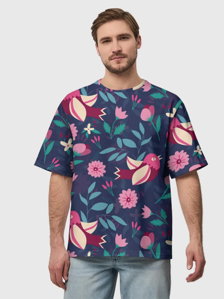 Men's oversized cotton T-shirt
