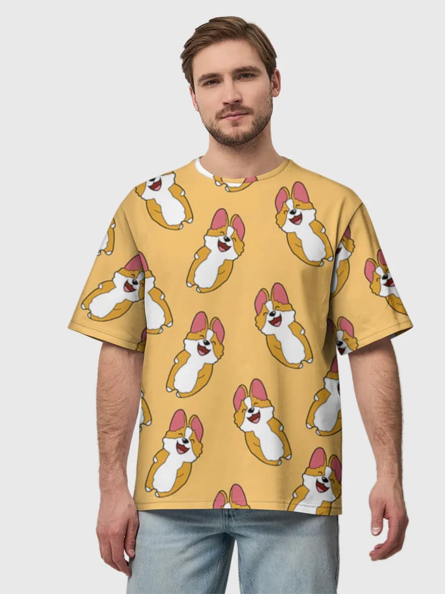 Men's oversized cotton T-shirt