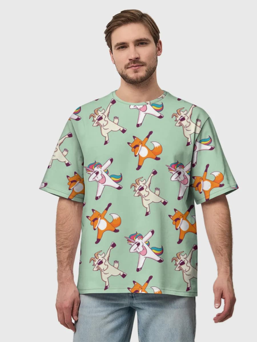 Men's oversized cotton T-shirt