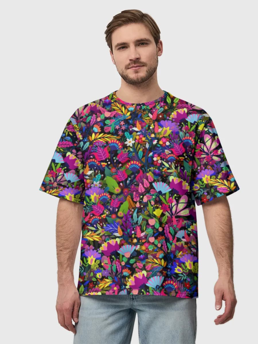 Men's oversized cotton T-shirt