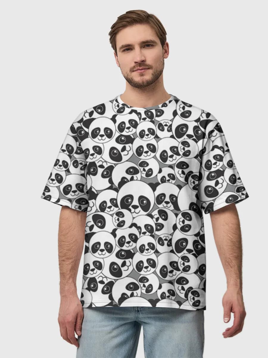 Herren Oversized Baumwoll T-Shirt
