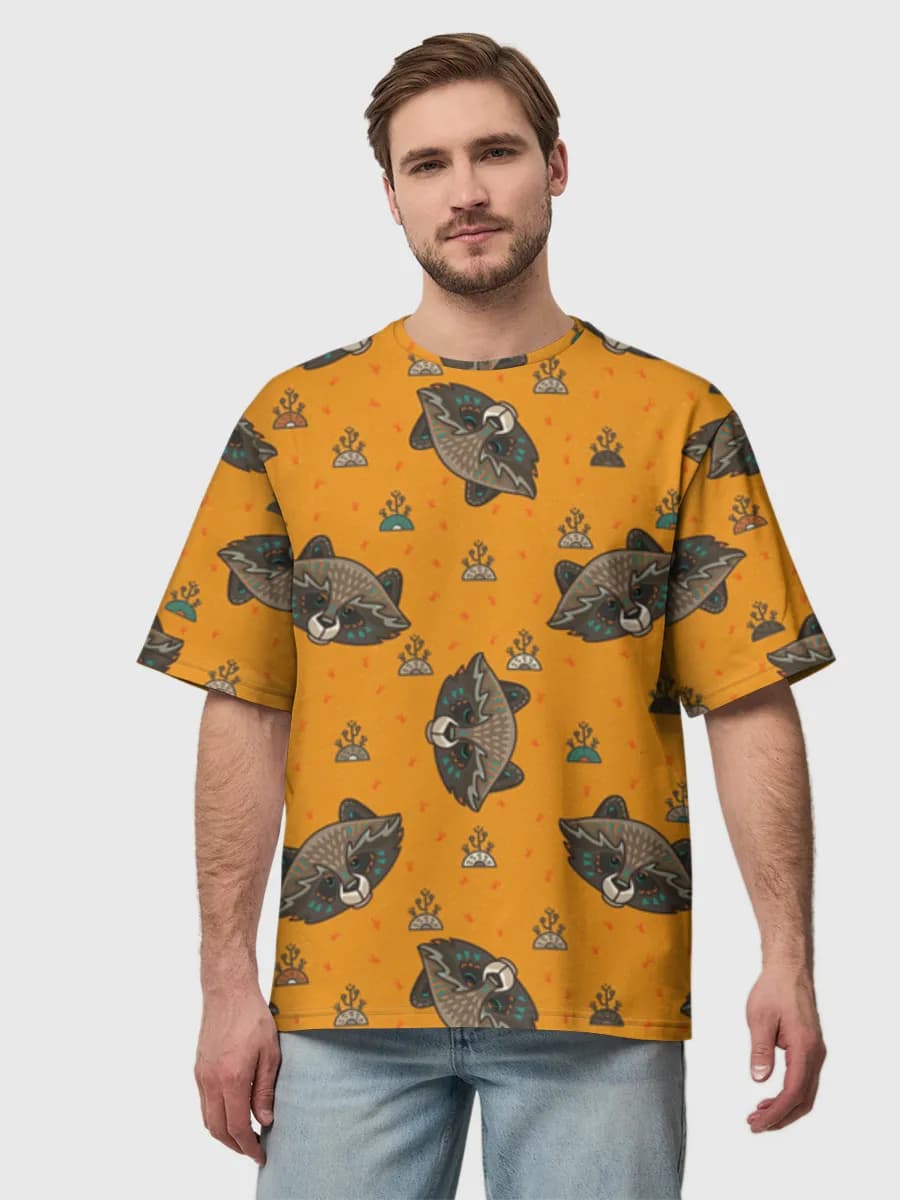 Men's oversized cotton T-shirt