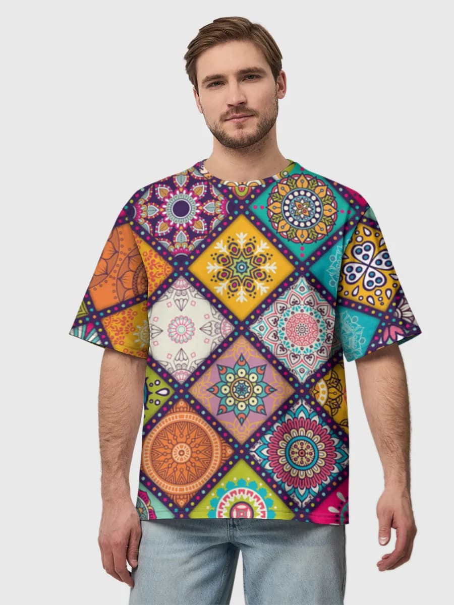Men's oversized cotton T-shirt
