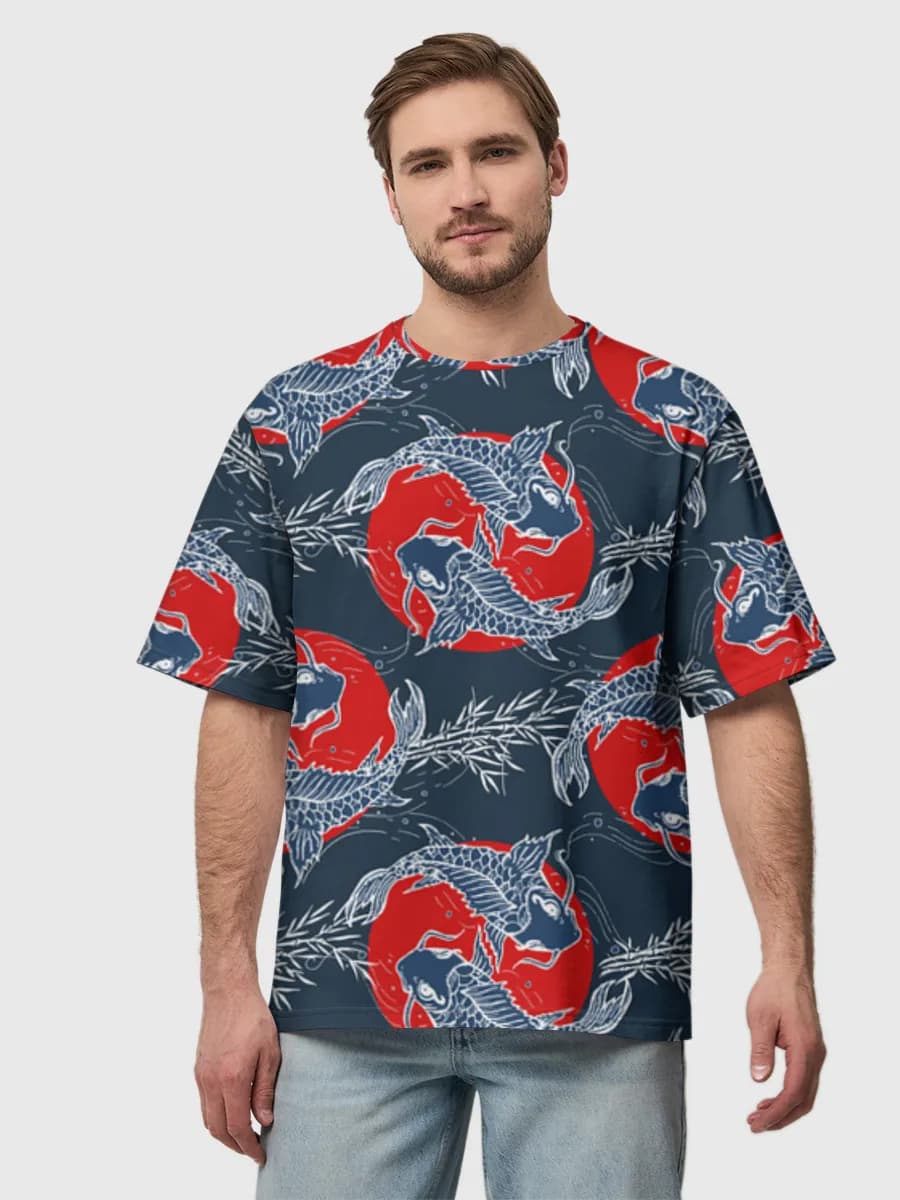 メンズ ビッグシルエット コットンTシャツ
