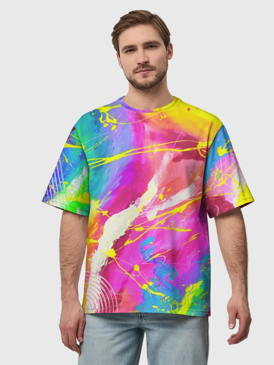 Men's oversized cotton T-shirt