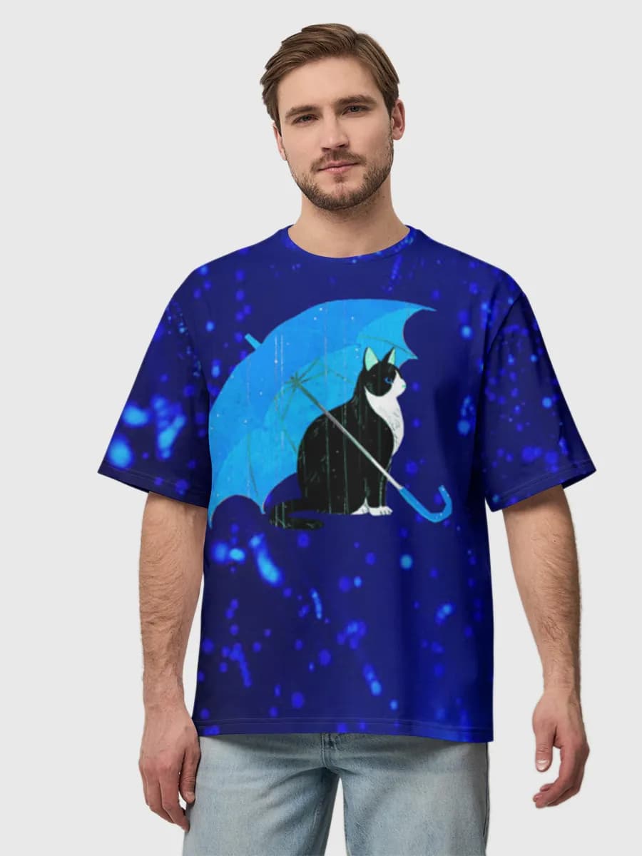 Men's oversized cotton T-shirt