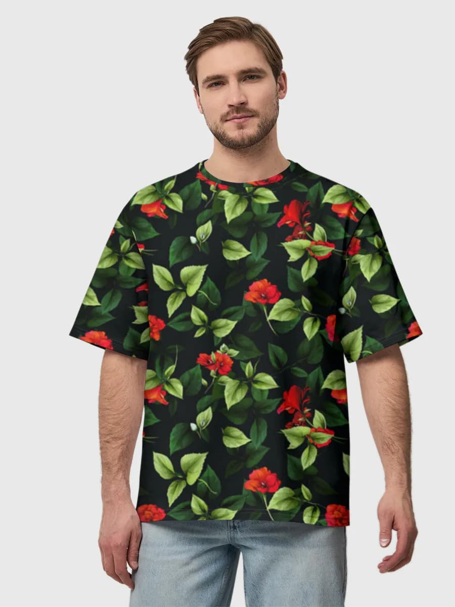 Herren Oversized Baumwoll T-Shirt