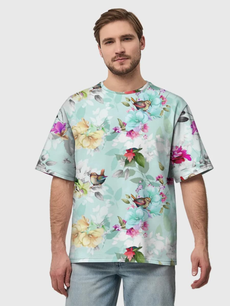 Herren Oversized Baumwoll T-Shirt