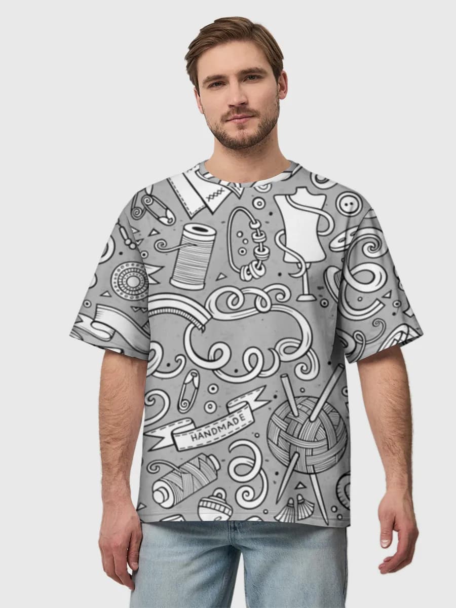 Men's oversized cotton T-shirt