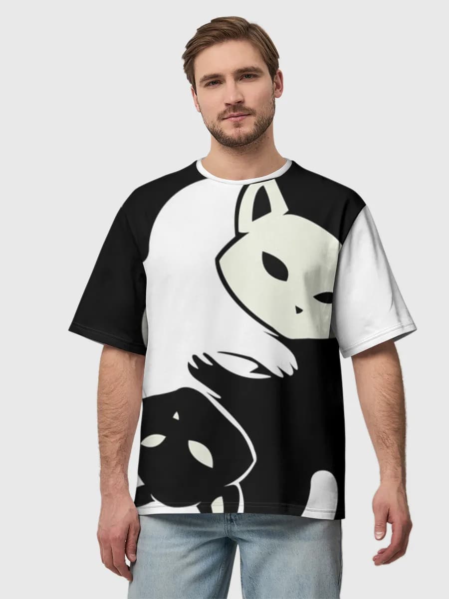 Men's oversized cotton T-shirt