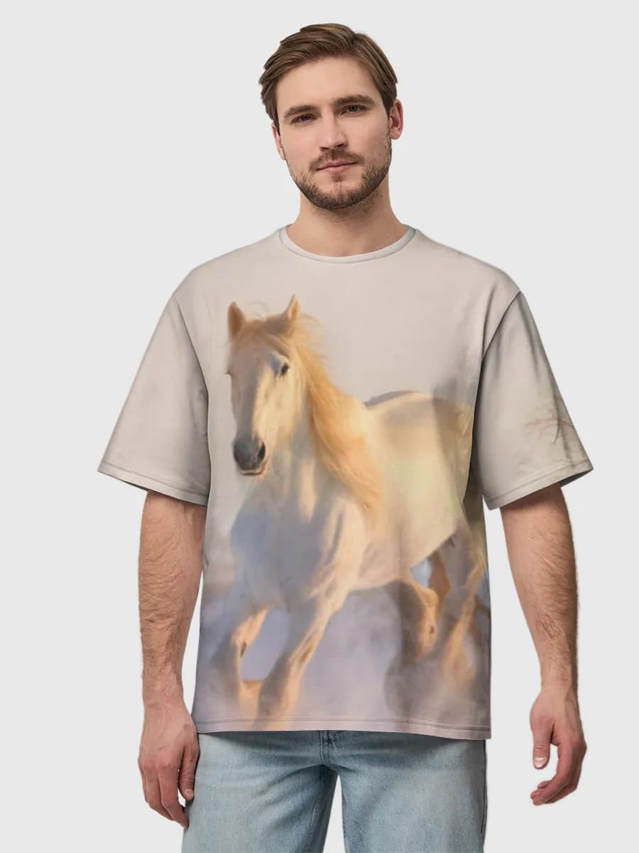 Men's oversized cotton T-shirt