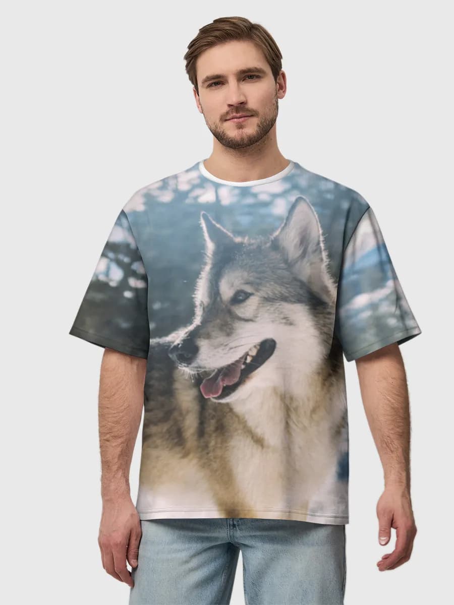 Men's oversized cotton T-shirt
