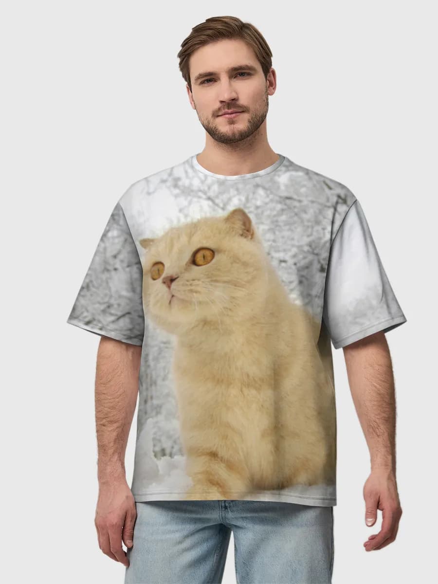 Men's oversized cotton T-shirt