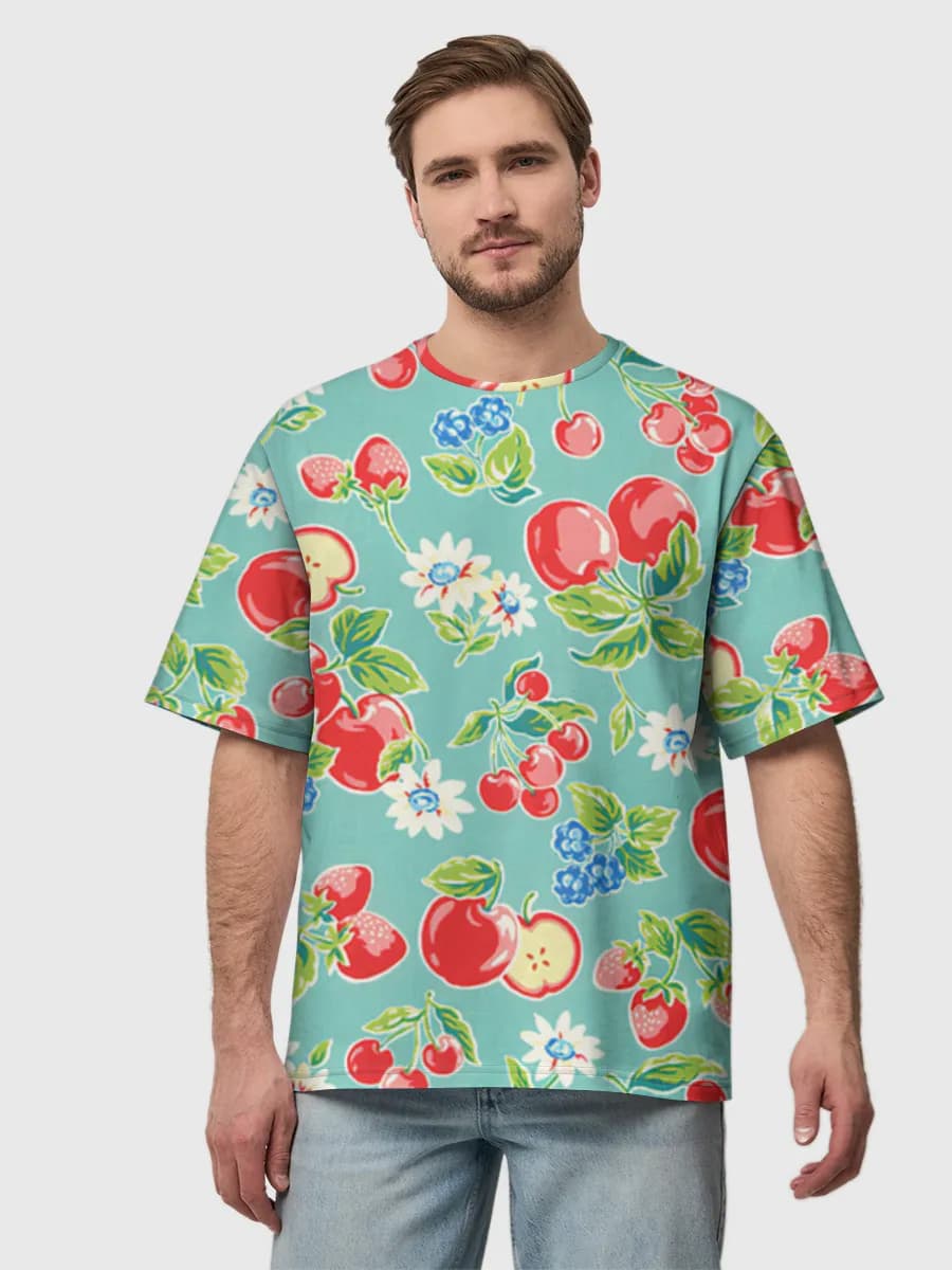 Men's oversized cotton T-shirt
