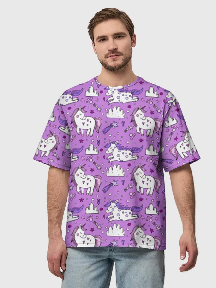 Herren Oversized Baumwoll T-Shirt