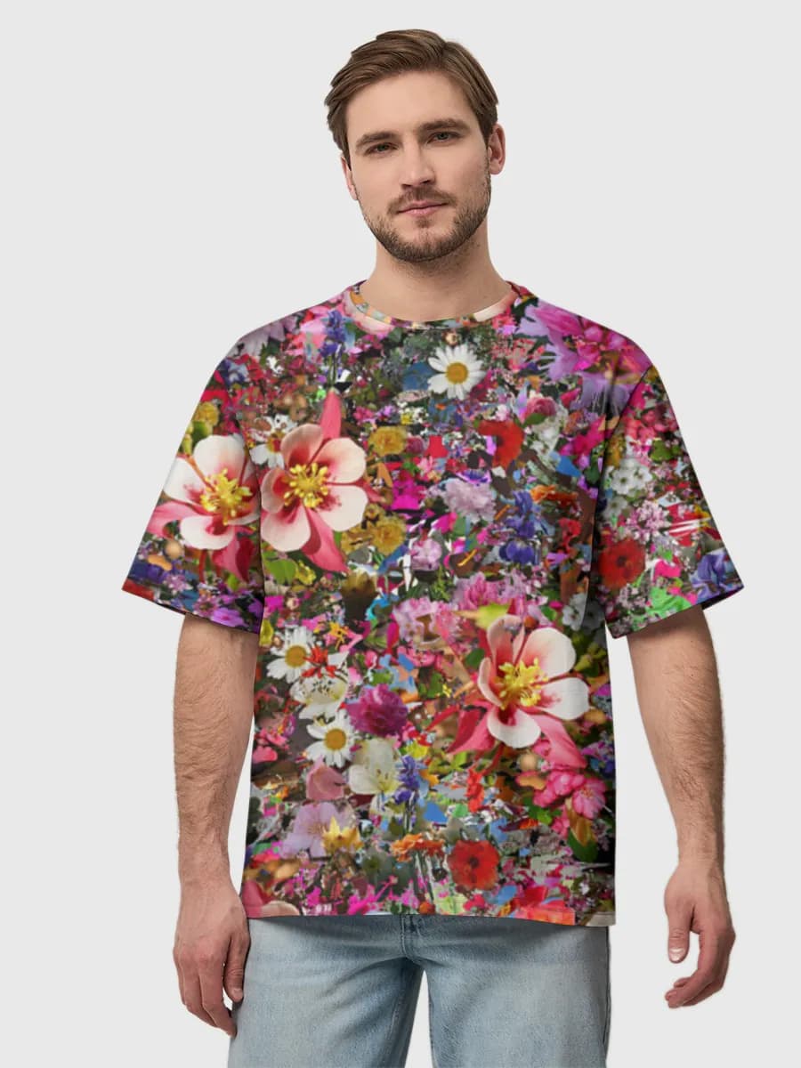 Men's oversized cotton T-shirt