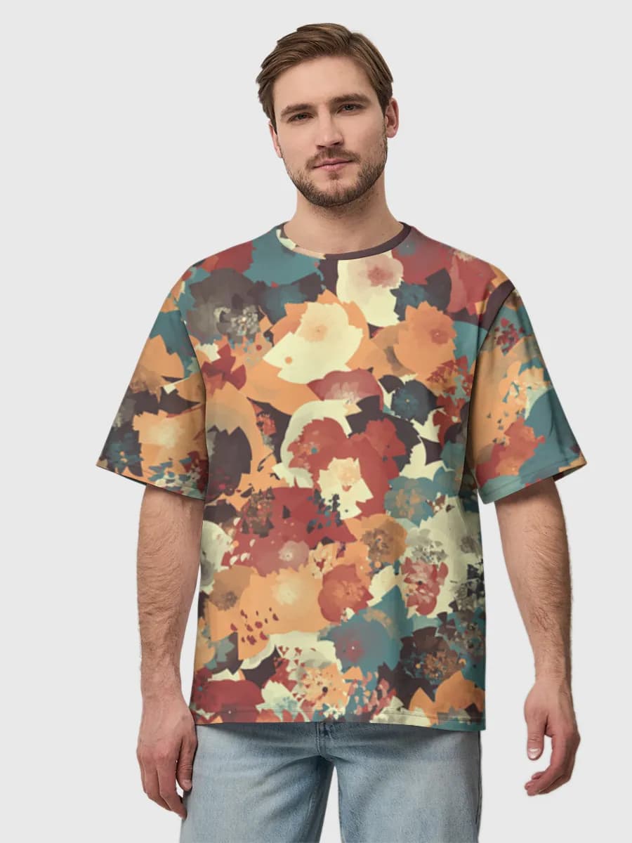 メンズ ビッグシルエット コットンTシャツ