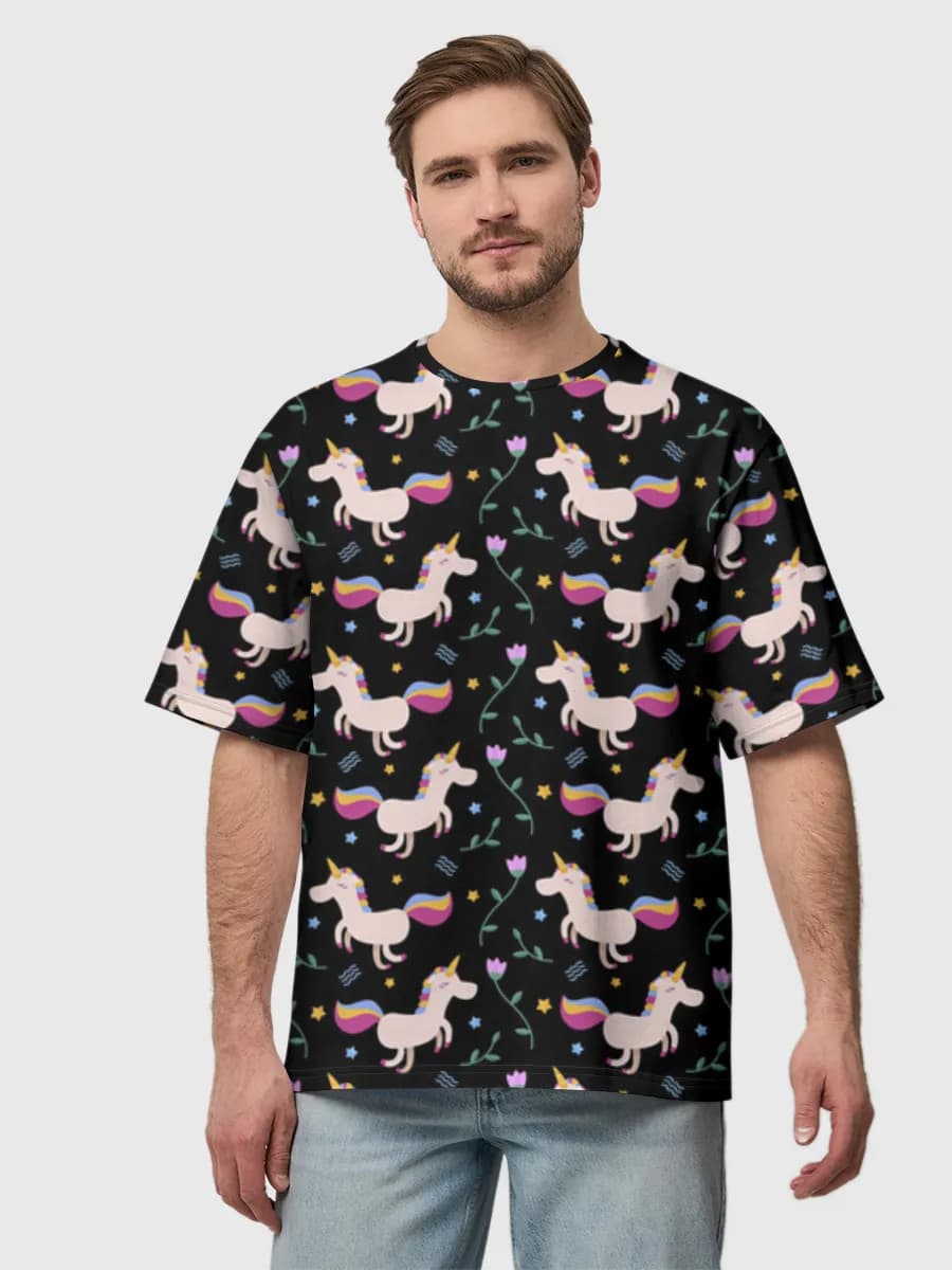 Men's oversized cotton T-shirt