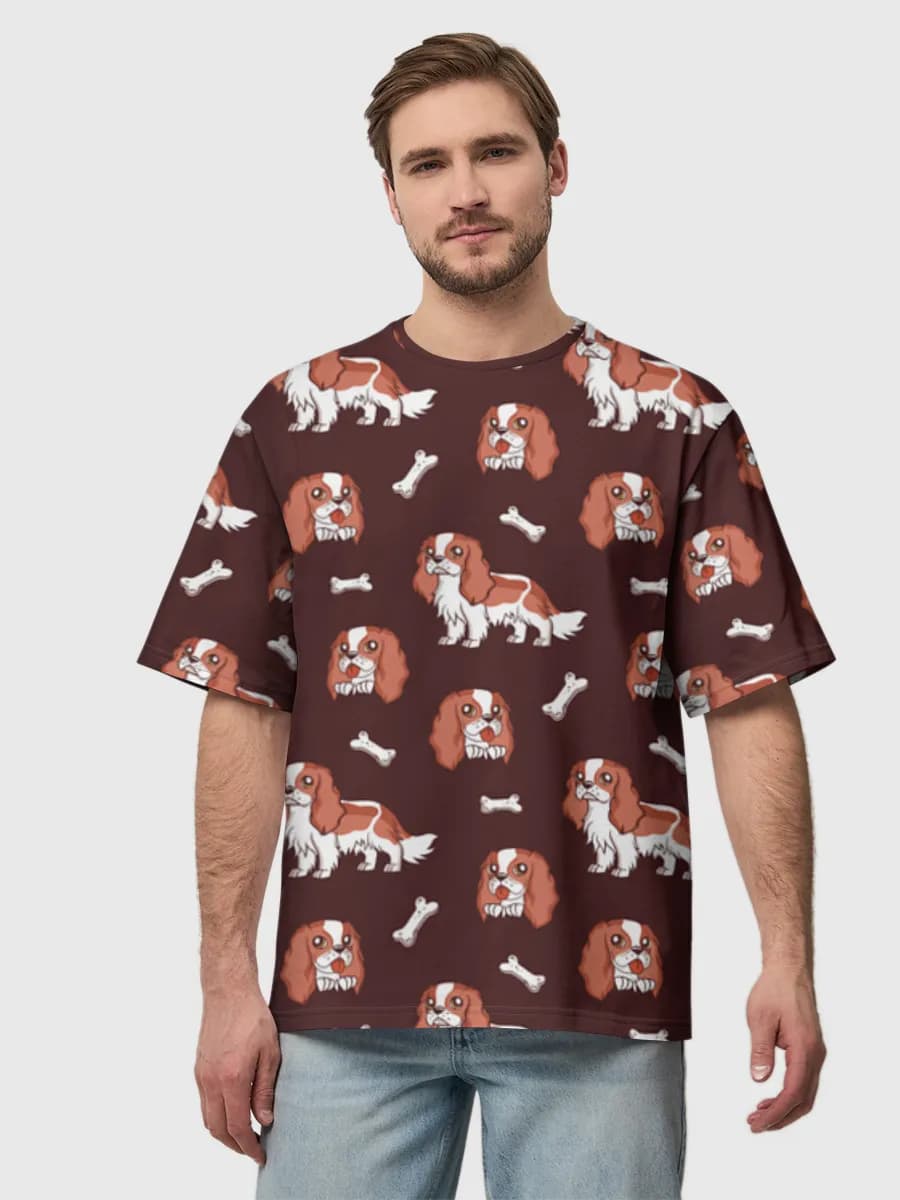 メンズ ビッグシルエット コットンTシャツ