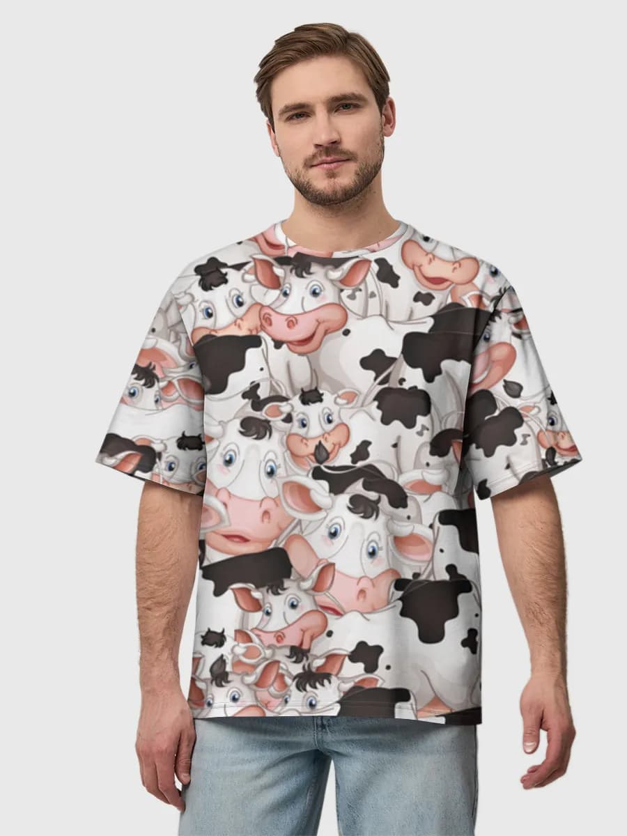 Men's oversized cotton T-shirt