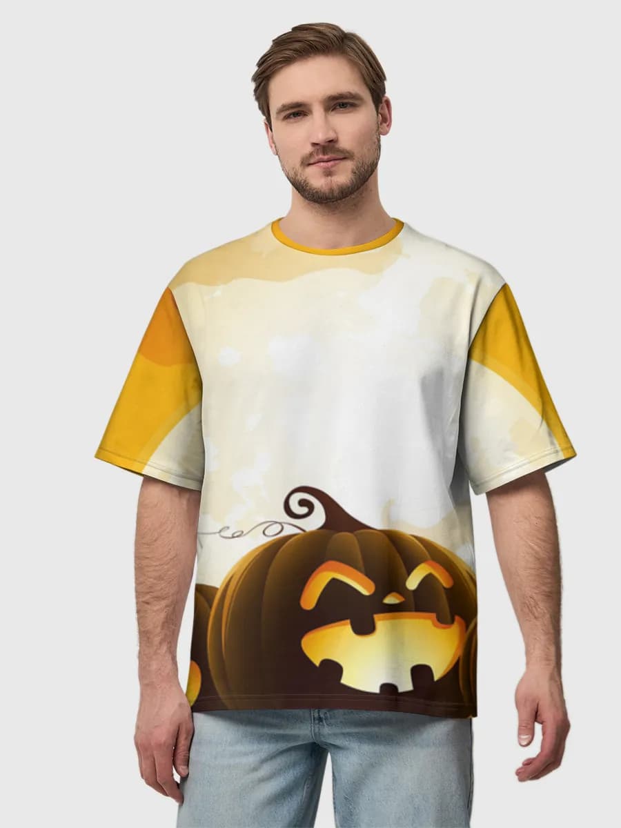 メンズ ビッグシルエット コットンTシャツ