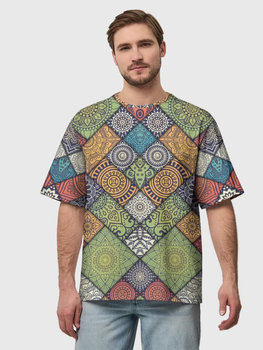 Men's oversized cotton T-shirt