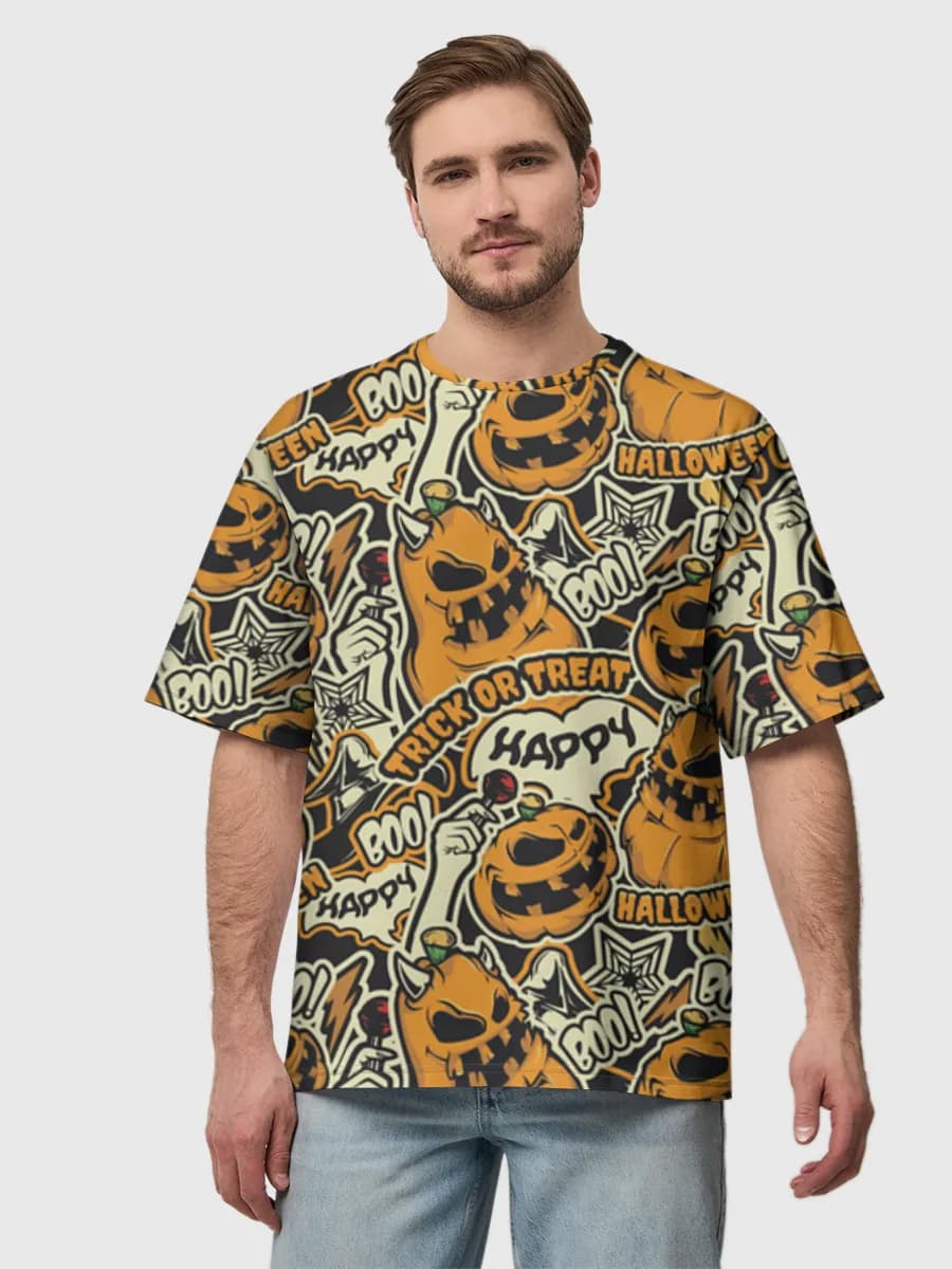 Camiseta de algodón extragrande para hombre