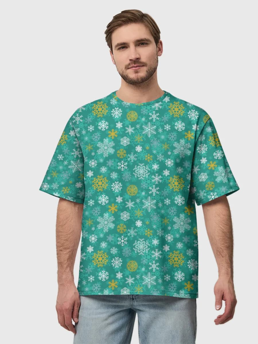 Camiseta de algodón extragrande para hombre