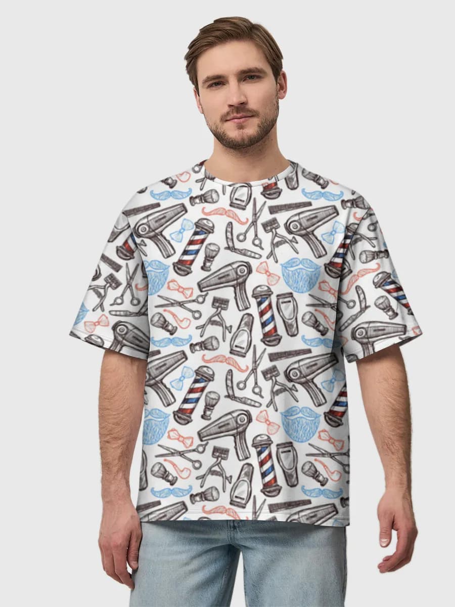 Men's oversized cotton T-shirt