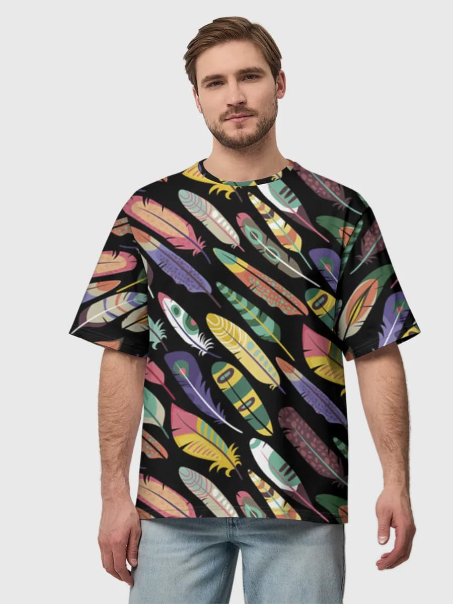 メンズ ビッグシルエット コットンTシャツ