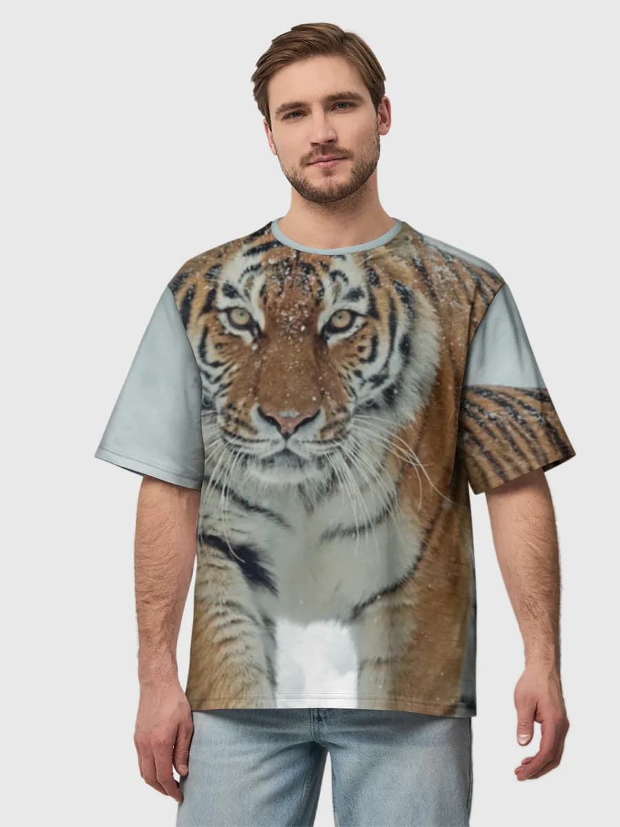 Men's oversized cotton T-shirt