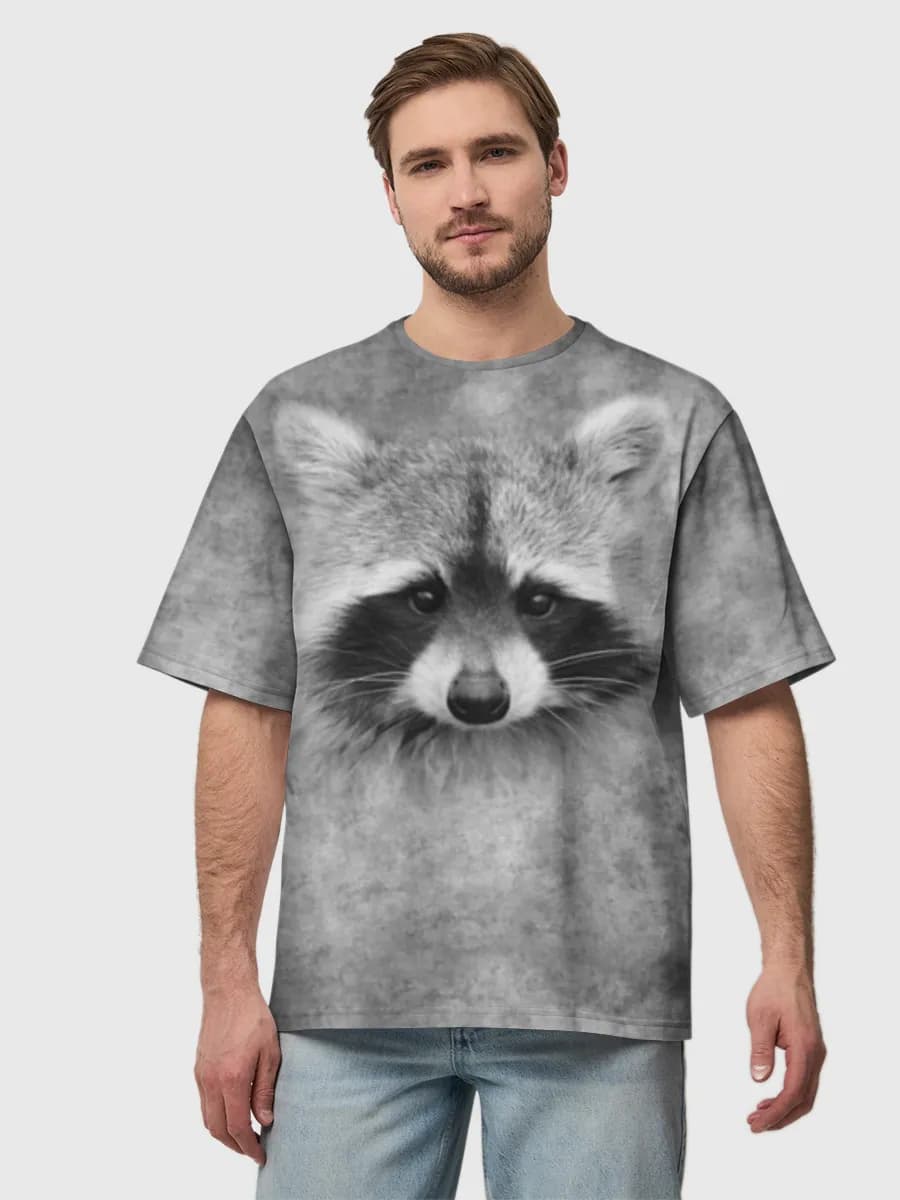 Men's oversized cotton T-shirt
