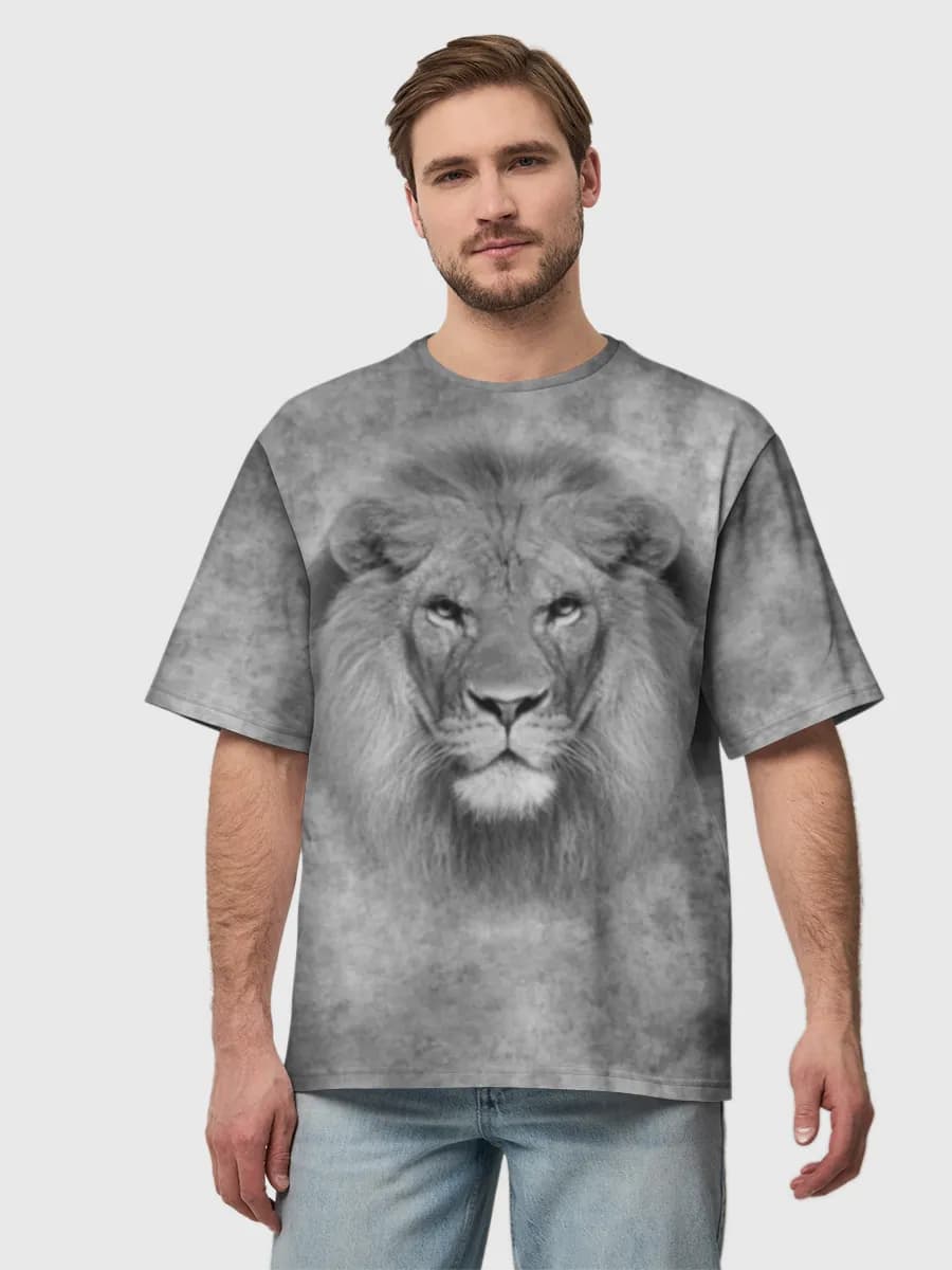 Men's oversized cotton T-shirt