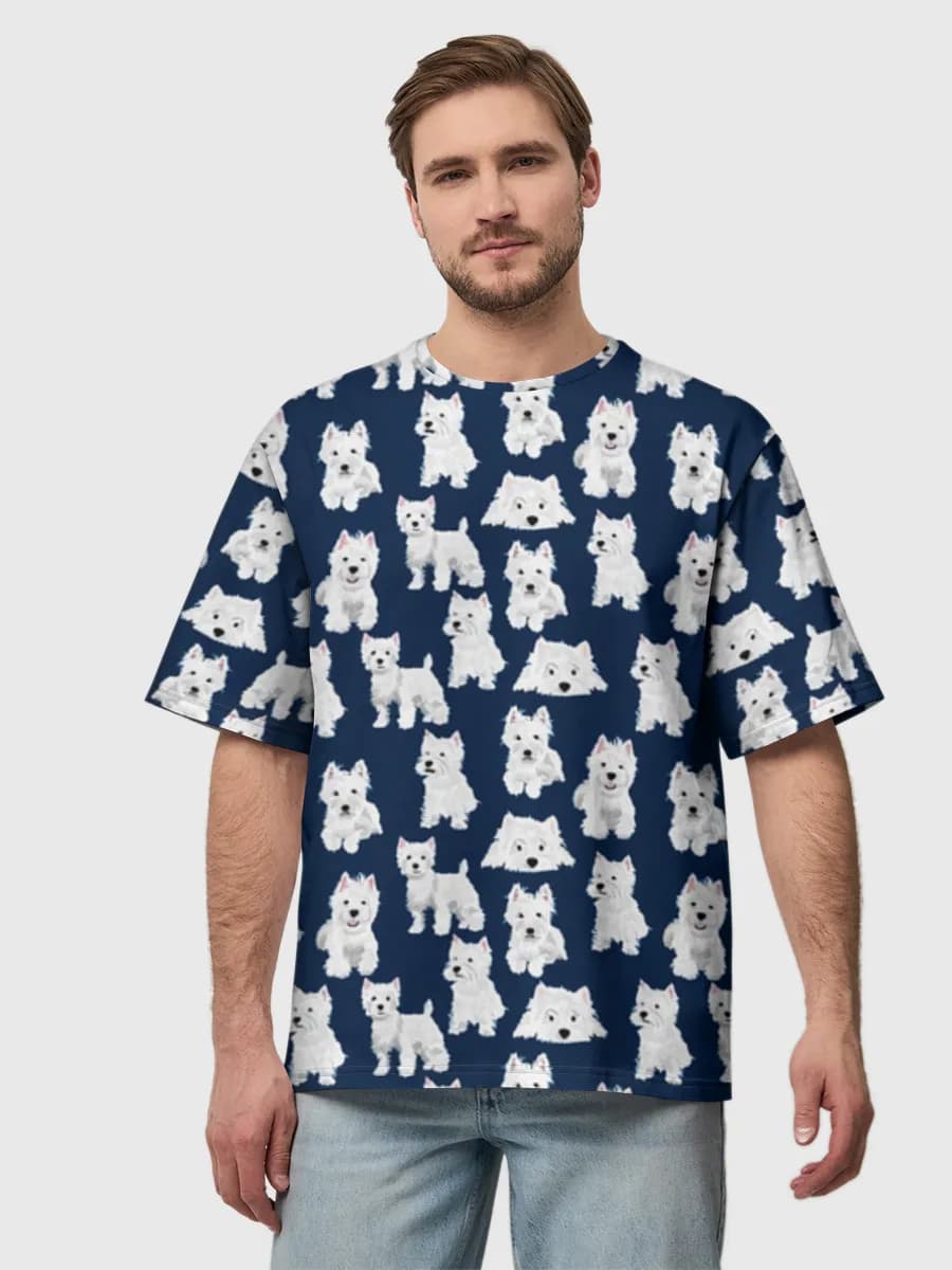 Men's oversized cotton T-shirt