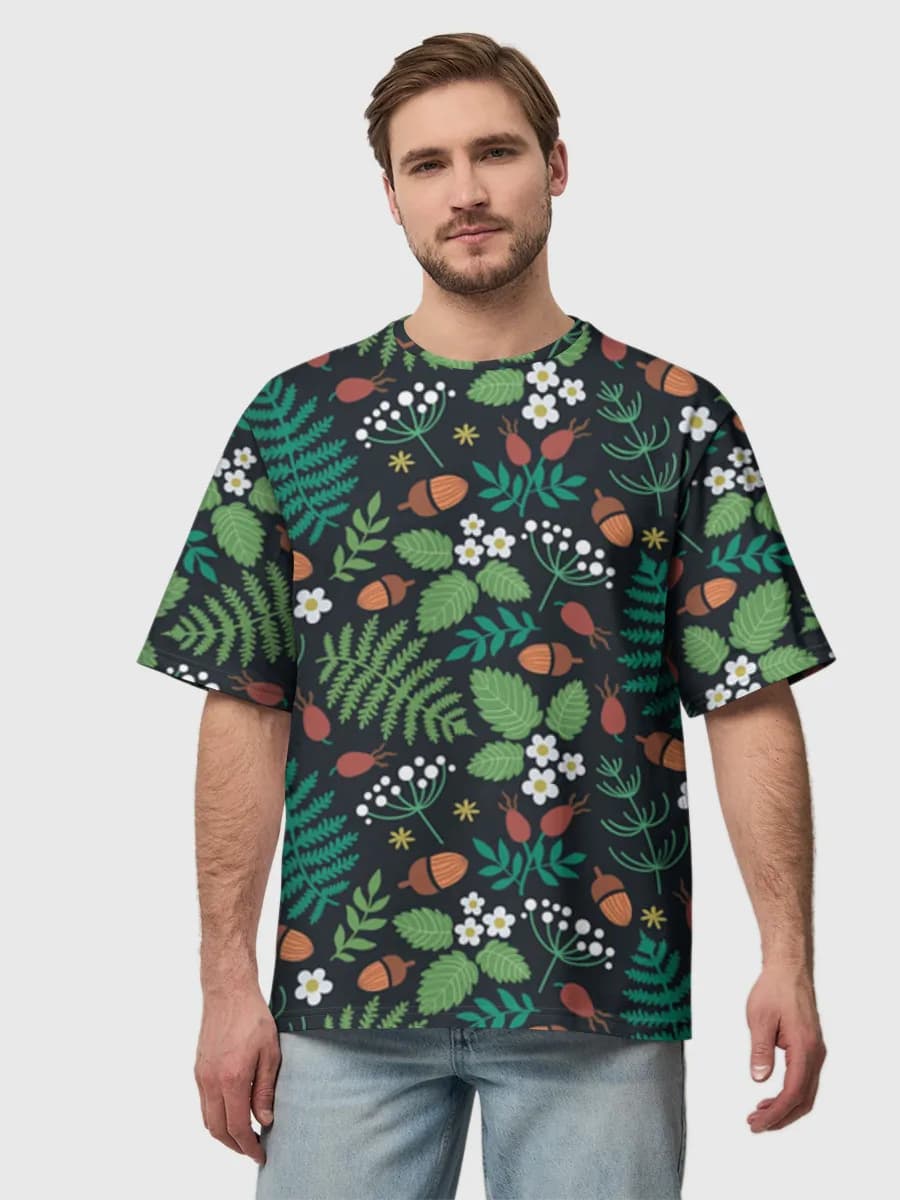 Men's oversized cotton T-shirt